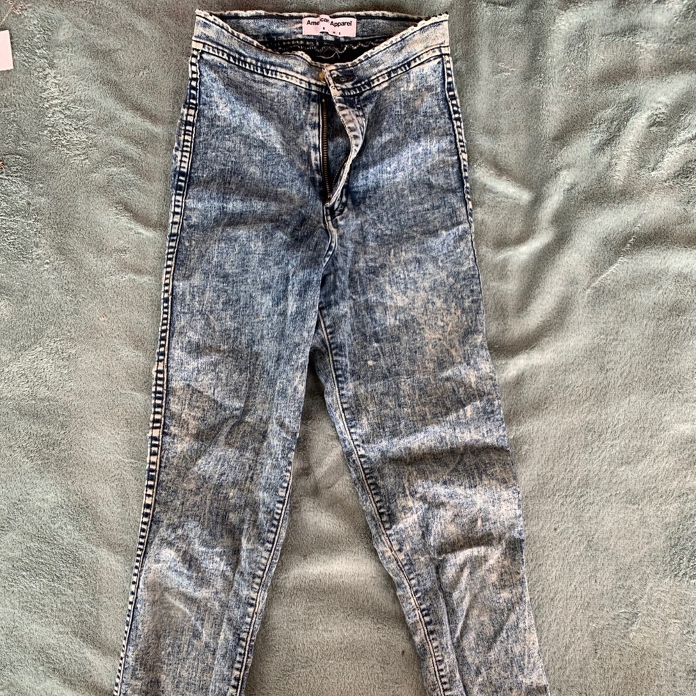 Washed American Apparel Jeggings